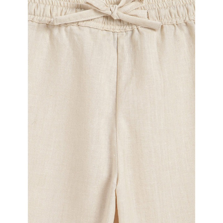 Tiber Taber Boy Vanilla Sky Kurta Pyjama Set-Cream