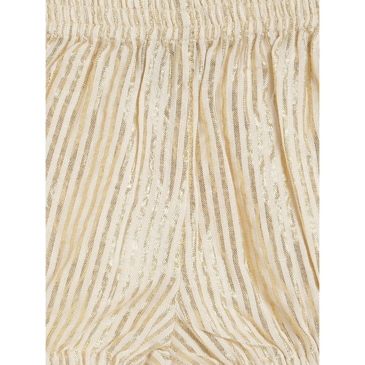 Tiber Taber Girl Summer Shimmer Dress-Cream