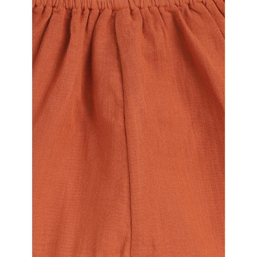 Tiber Taber Unisex Check Mate Jhabla Set-Orange