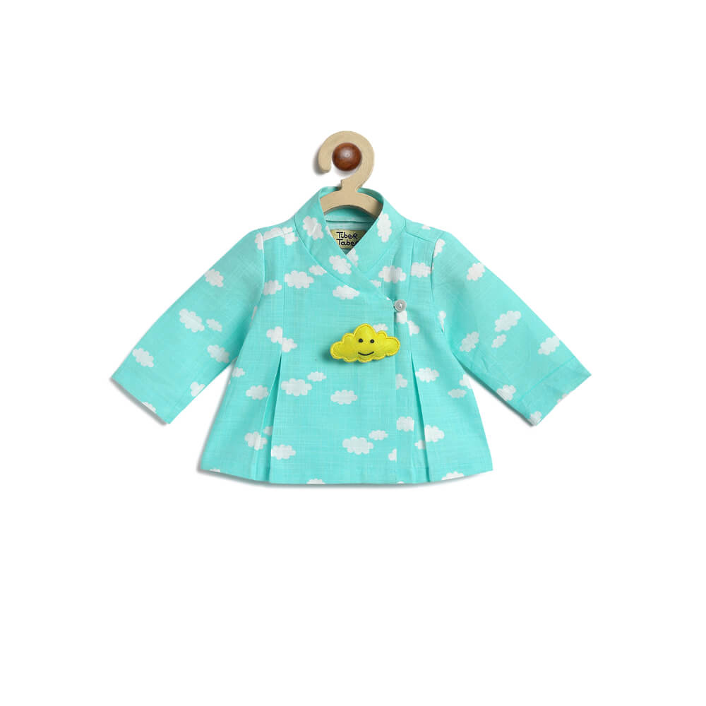 Tiber Taber Unisex Little Dreamer Jhabla Set-Blue