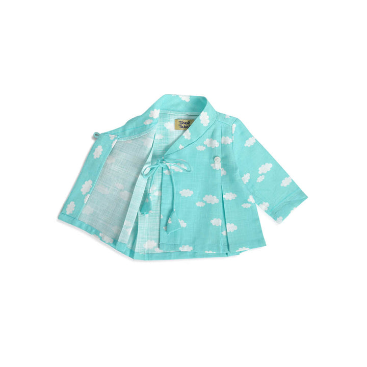 Tiber Taber Unisex Little Dreamer Jhabla Set-Blue