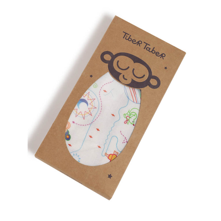 Tiber Taber Unisex Ganesha Blessings Swaddle-White