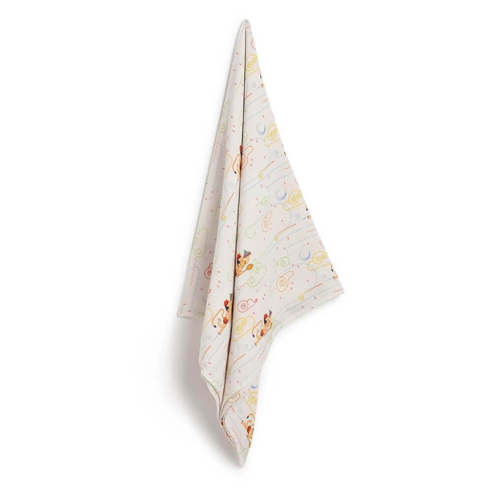 Tiber Taber Unisex Hanuman Blessings Swaddle-White