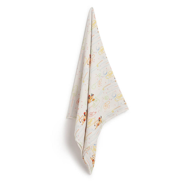 Tiber Taber Unisex Hanuman Blessings Swaddle-White
