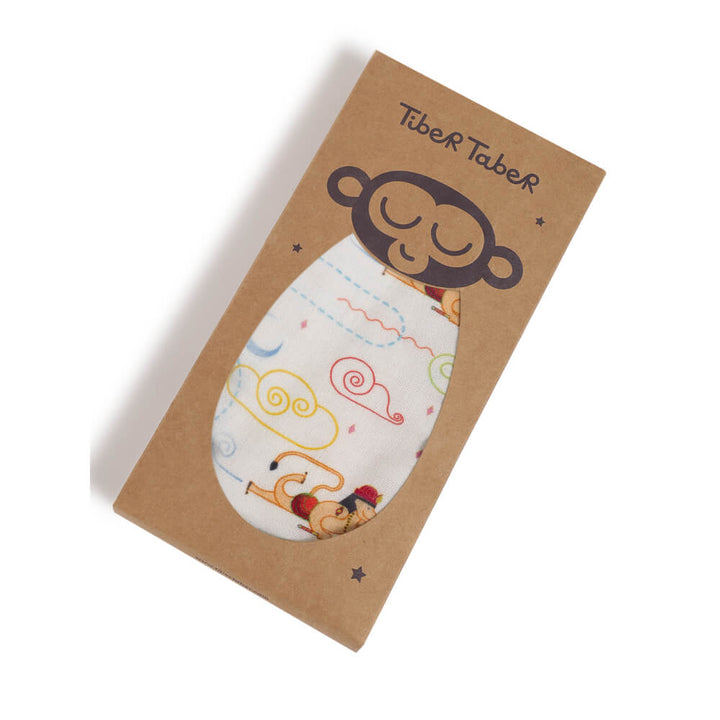 Tiber Taber Unisex Hanuman Blessings Swaddle-White