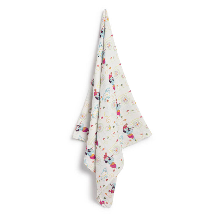 Tiber Taber Unisex Krishna Blessings Swaddle-White