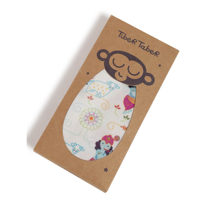Tiber Taber Unisex Krishna Blessings Swaddle-White