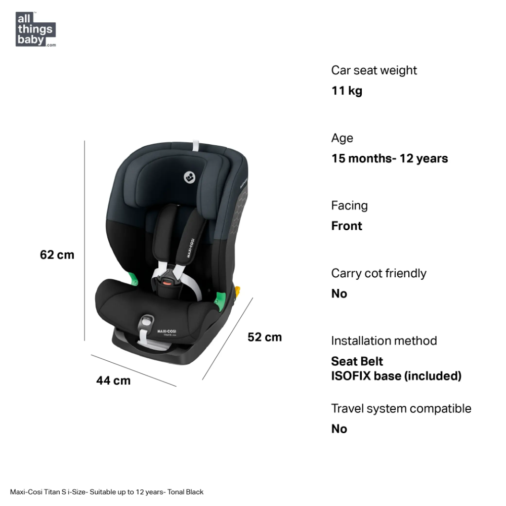 Maxi-Cosi Titan S i-Size Car Seat - Suitable up to 12 years