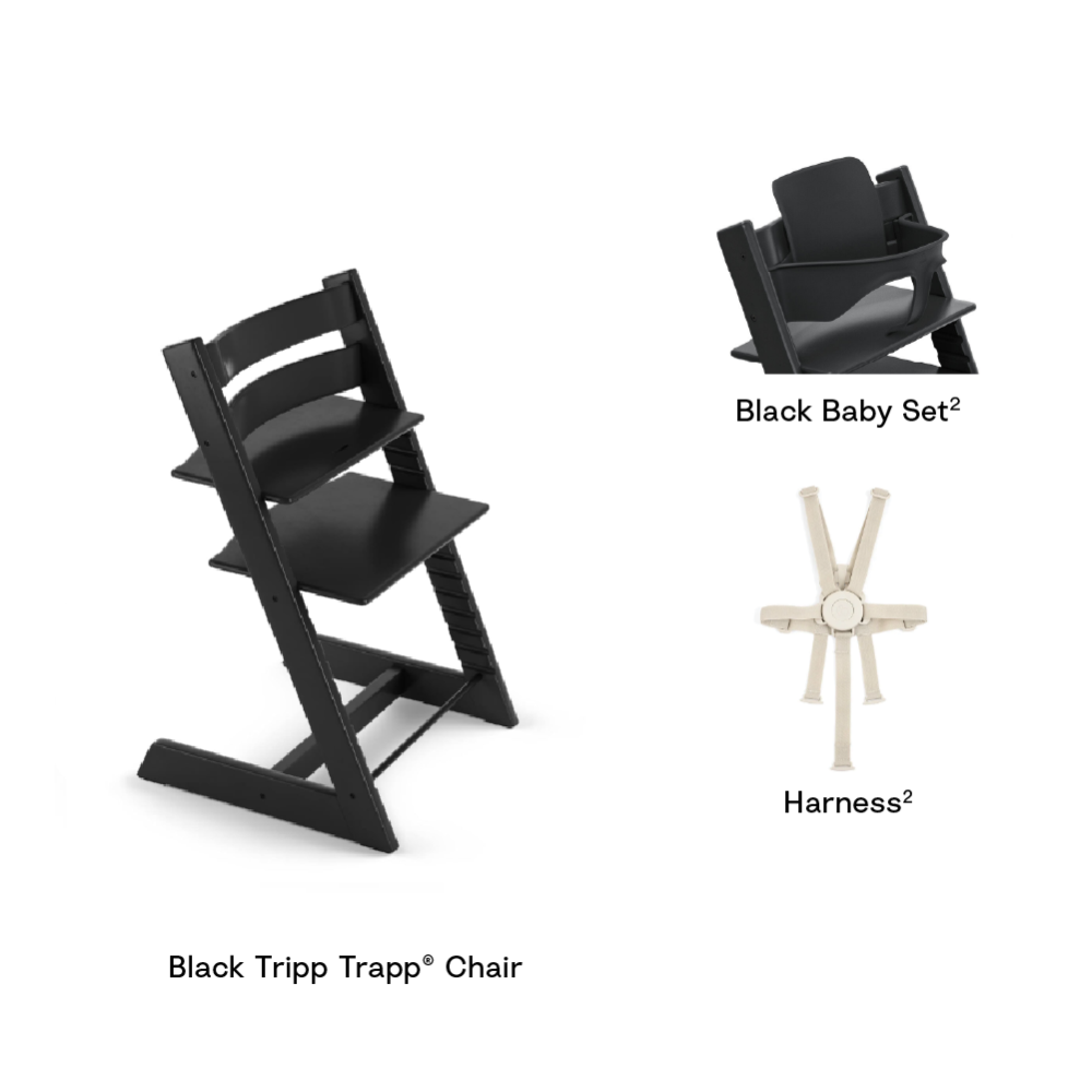 Stokke® Tripp Trapp High Chair Combo with Baby Set and Harness