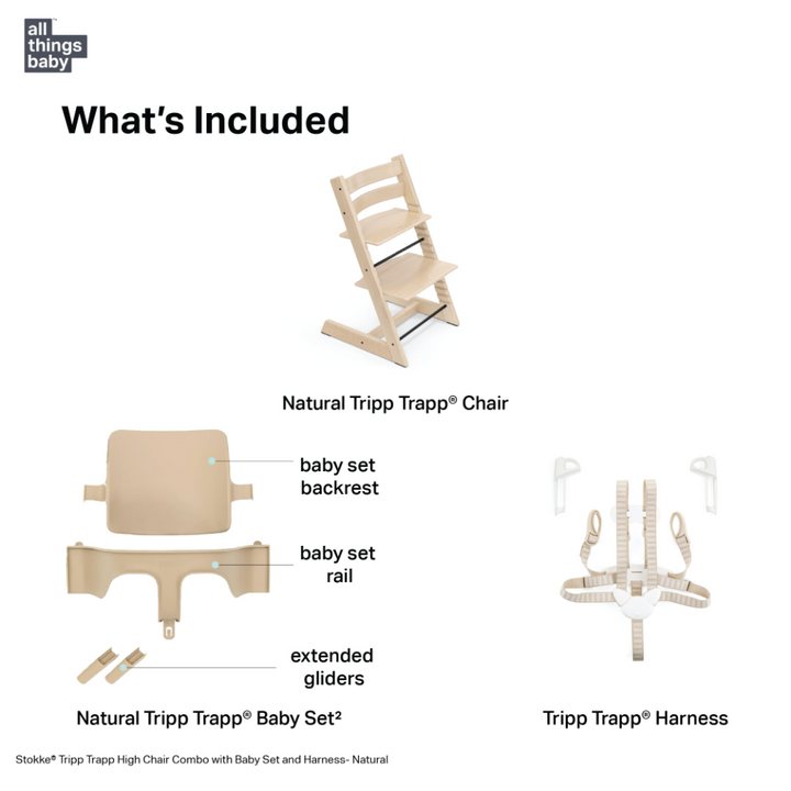 stokke tripp trapp babyset Stokke Tripp Trapp Highchair with Baby Set V2 & Harness V1