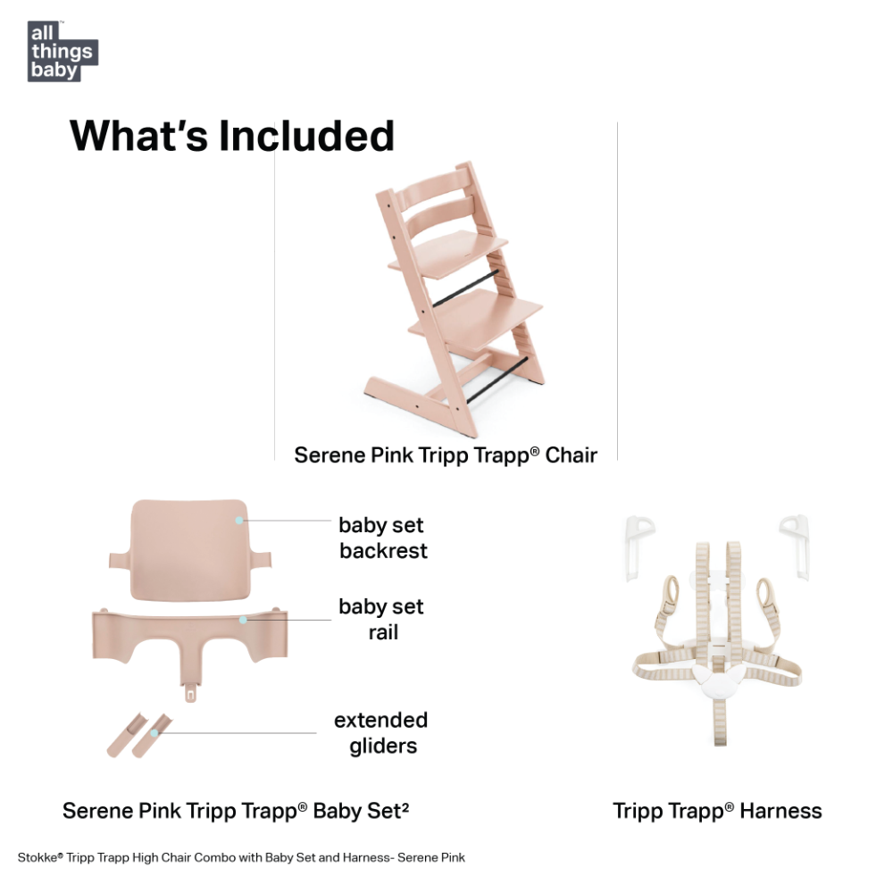 stokke glider v1 Stokke Tripp Trapp Highchair with Baby Set V2 & Harness V1