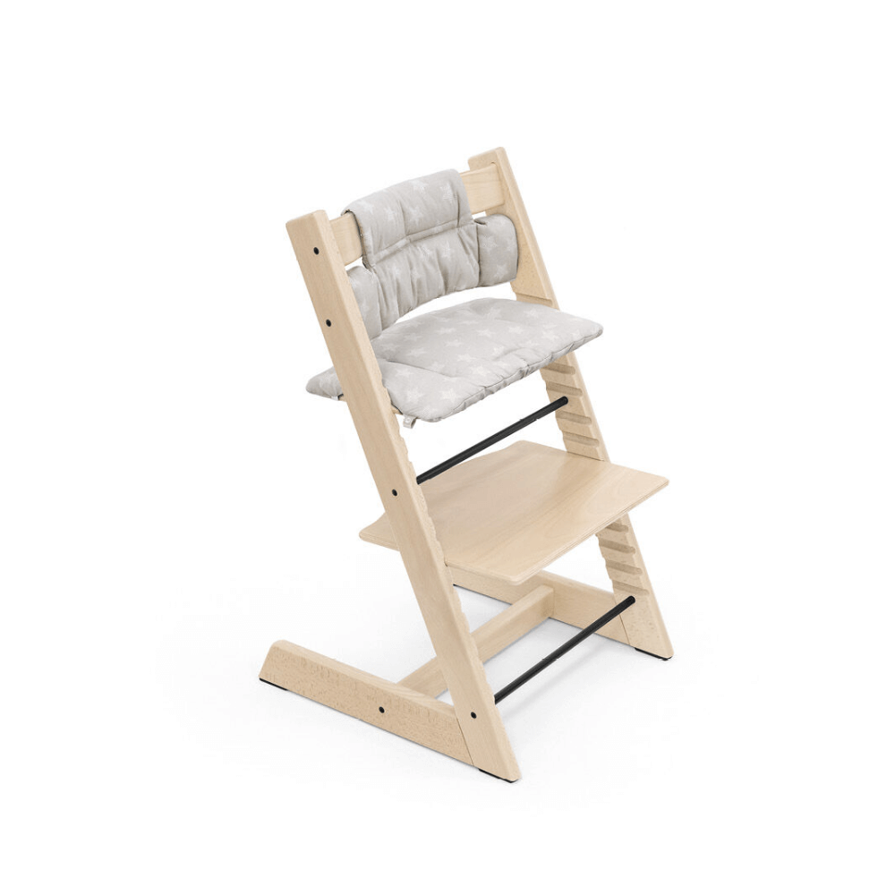 Stokke Tripp Trapp Classic Cushion – Soft &amp; Supportive Seat Cushion for Tripp Trapp Highchair, Fits All Tripp Trapp Chairs with or without Baby Set, Water-Repellent, Anti-Slip &amp; Easy to Clean, Organic Cotton