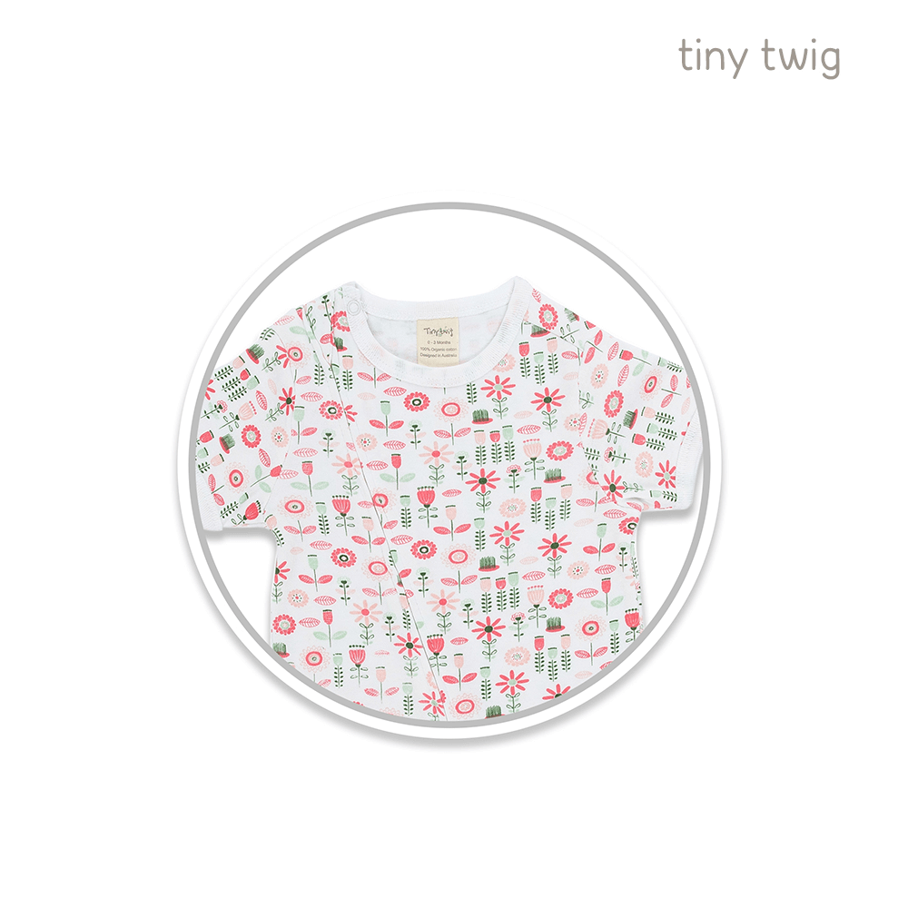 Tiny Twig Zipsuit S/S Tulip