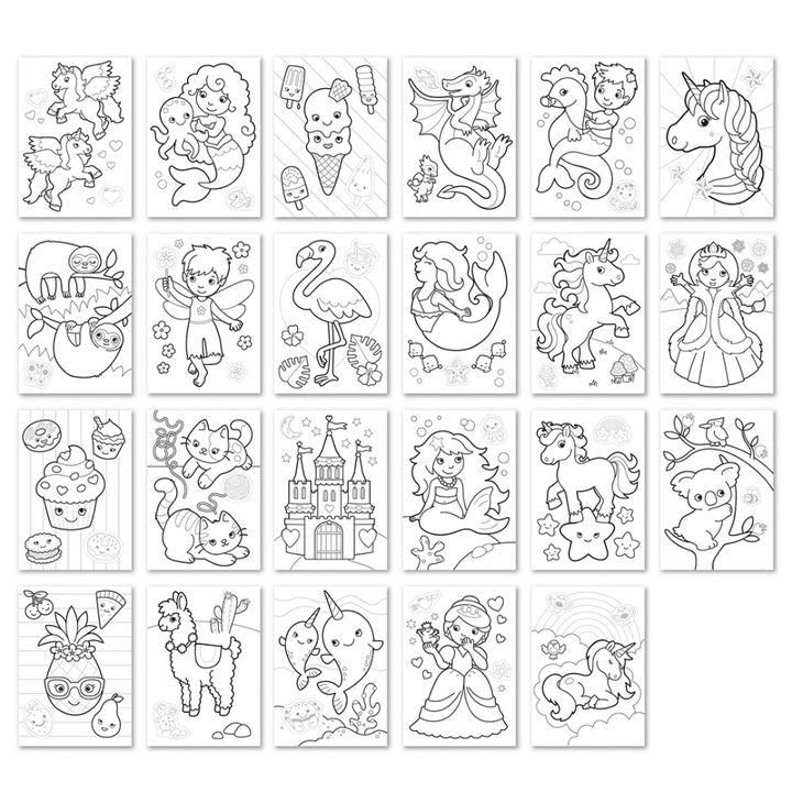 Orchard Toys Unicorns, Mermaids &amp; More! Sticker Colouring Book