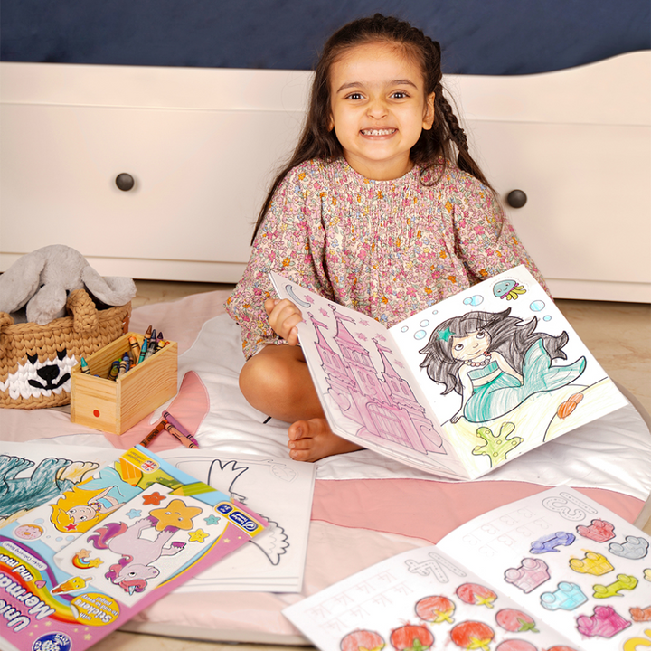 Orchard Toys Unicorns, Mermaids &amp; More! Sticker Colouring Book