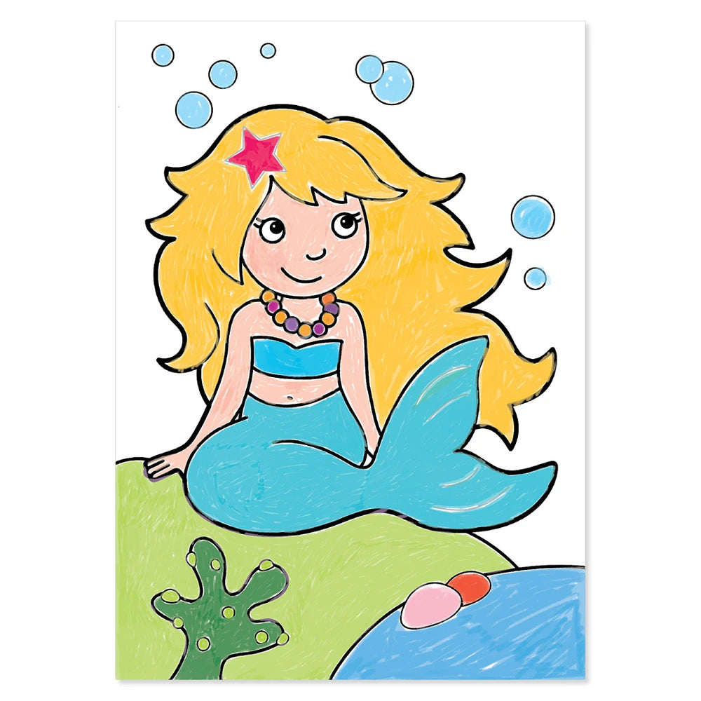 Orchard Toys Unicorns, Mermaids &amp; More! Sticker Colouring Book
