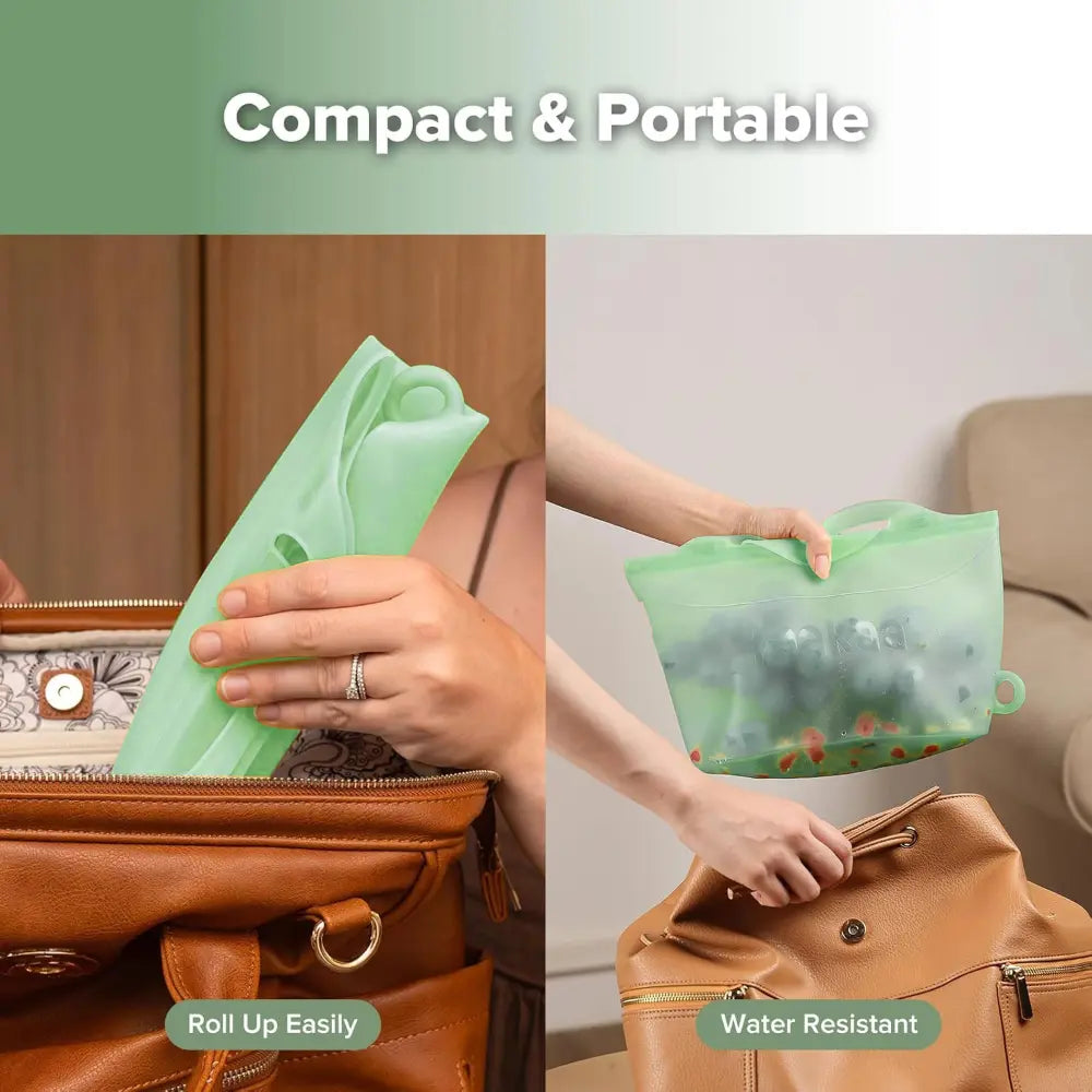 Haakaa Multipurpose Steamer &amp; Steriliser Bag – Microwave Sterilising &amp; Storage – Lime – 1250ml