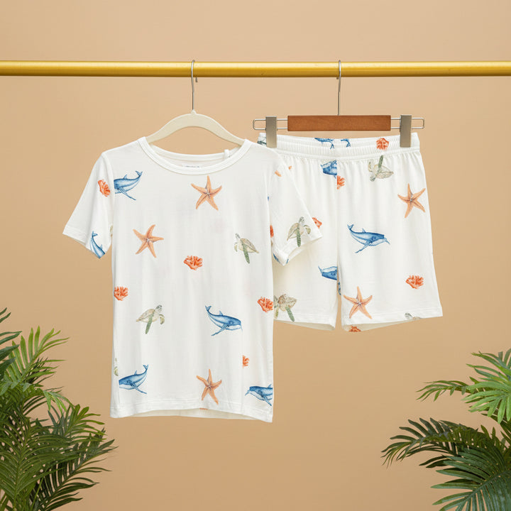 Bubz Bamboo Baby Co-rd Set - Soft Breathable Outfit - Under the Sea