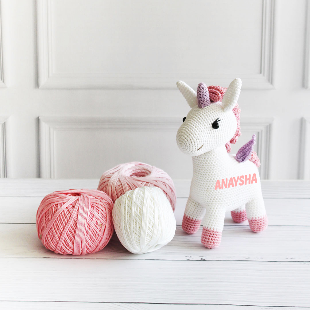 The Tiny Trove Crochet Toys - Luna the Unicorn