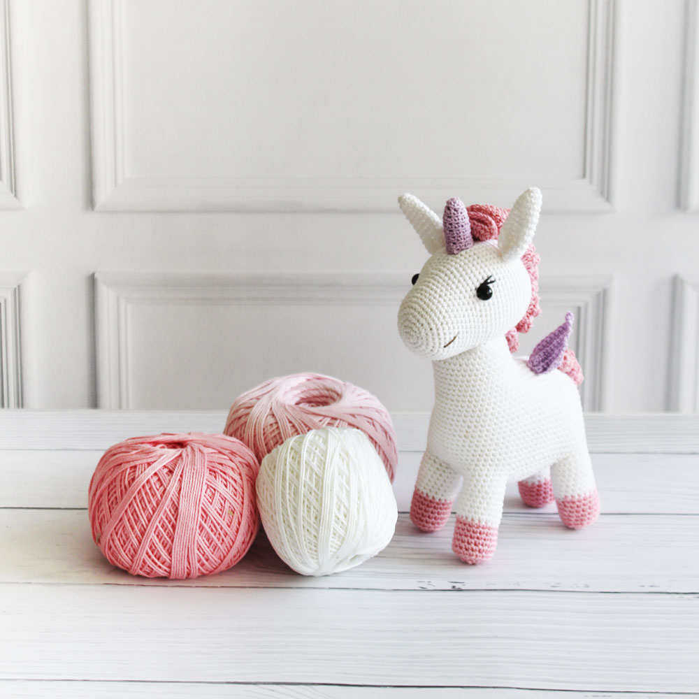 The Tiny Trove Crochet Toys - Luna the Unicorn