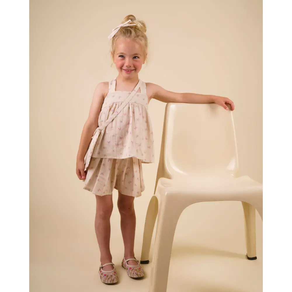 Early Sunday Romy Blouse - Butterflies Print