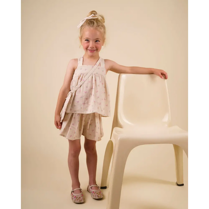 Early Sunday Romy Blouse - Butterflies Print