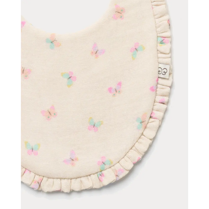 Early Sunday Bib - Butterflies
