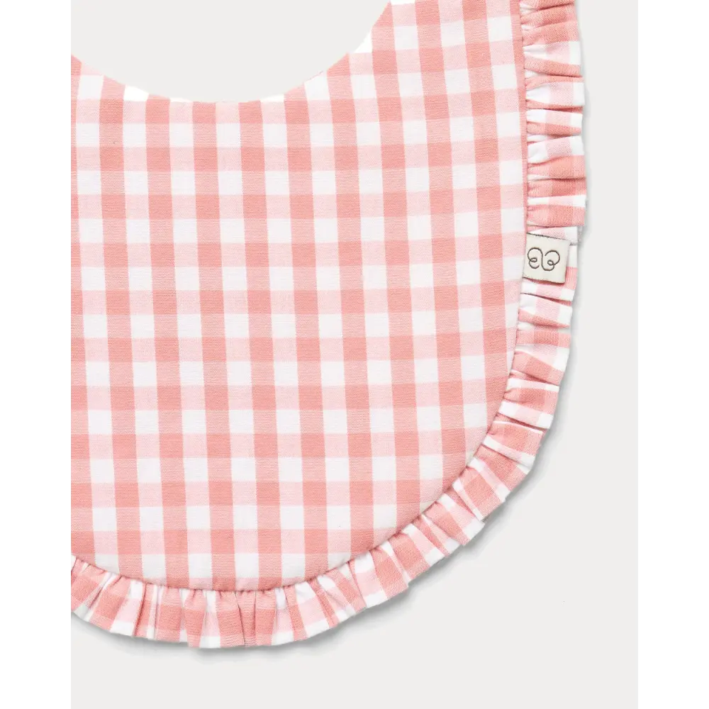 Early Sunday Bib - Gingham Check