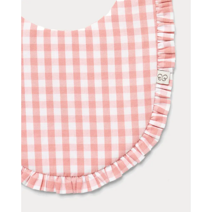Early Sunday Bib - Gingham Check