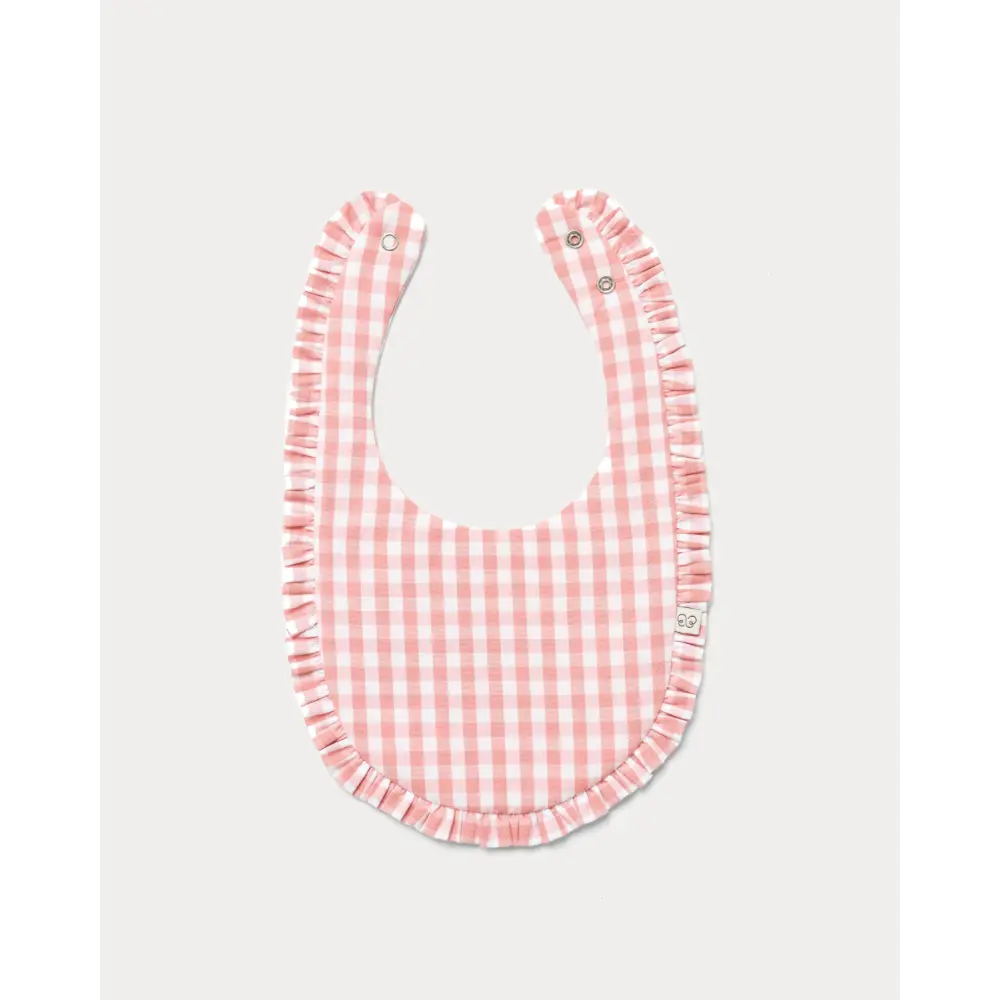 Early Sunday Bib - Gingham Check