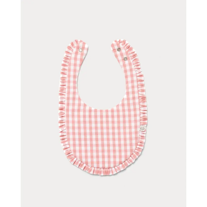 Early Sunday Bib - Gingham Check