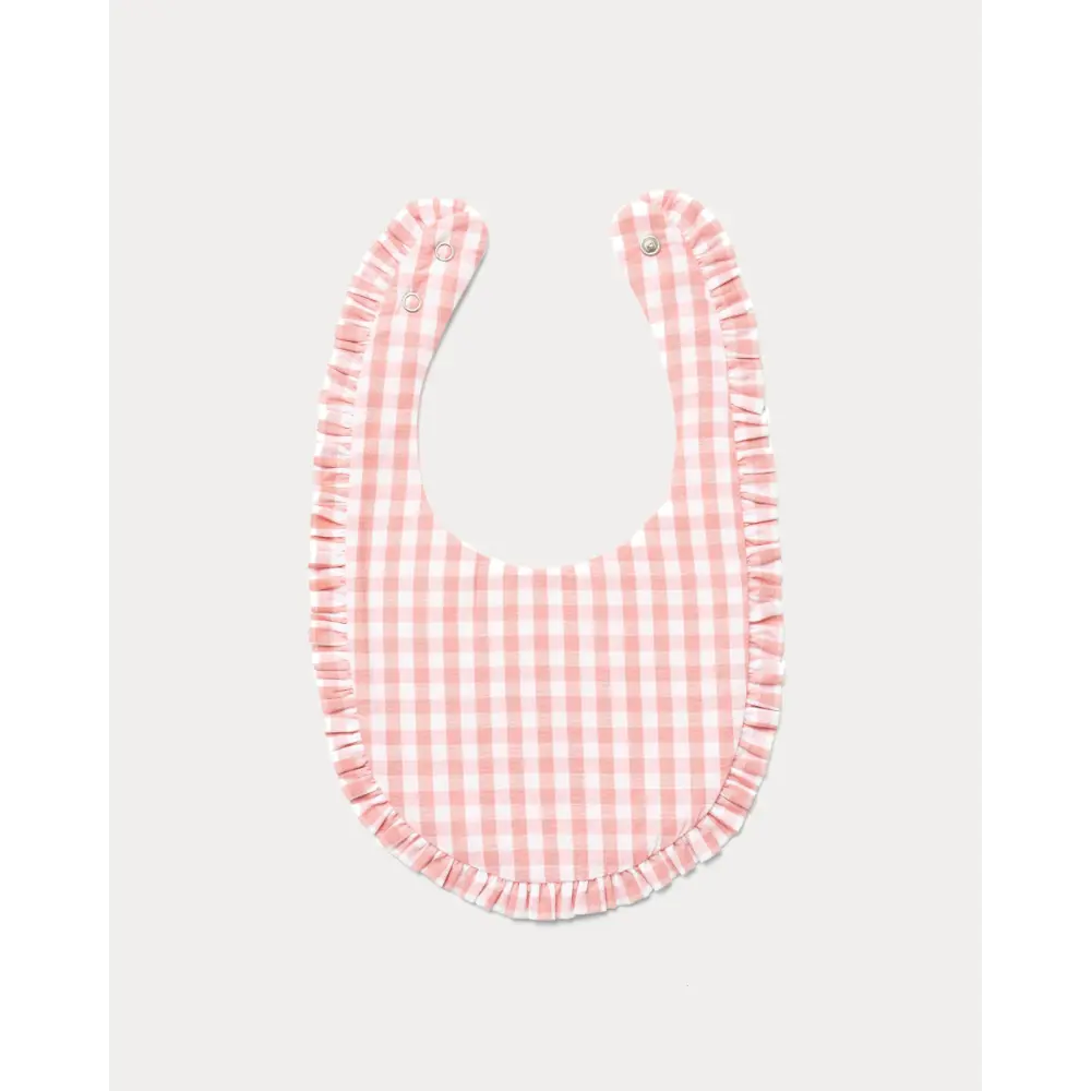 Early Sunday Bib - Gingham Check