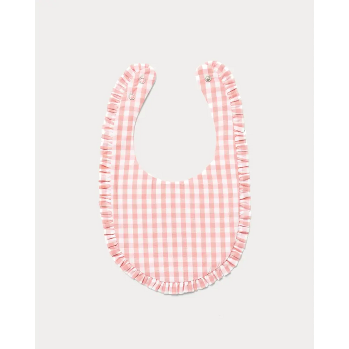 Early Sunday Bib - Gingham Check
