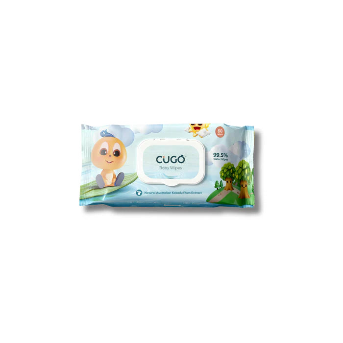 Cugo 99.5% Water Baby Wipes with Australian Kakadu Plum Extract