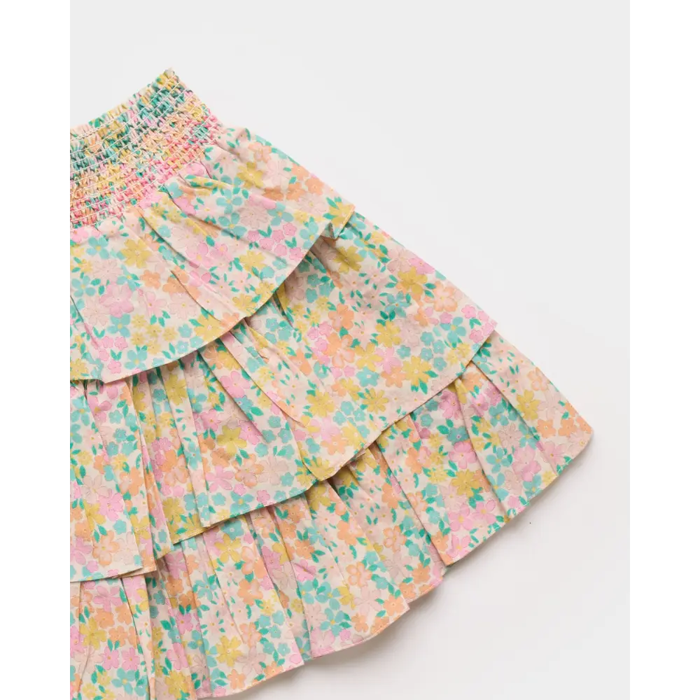 Early Sunday Melissa Skirt - Emma Floral Mint Print