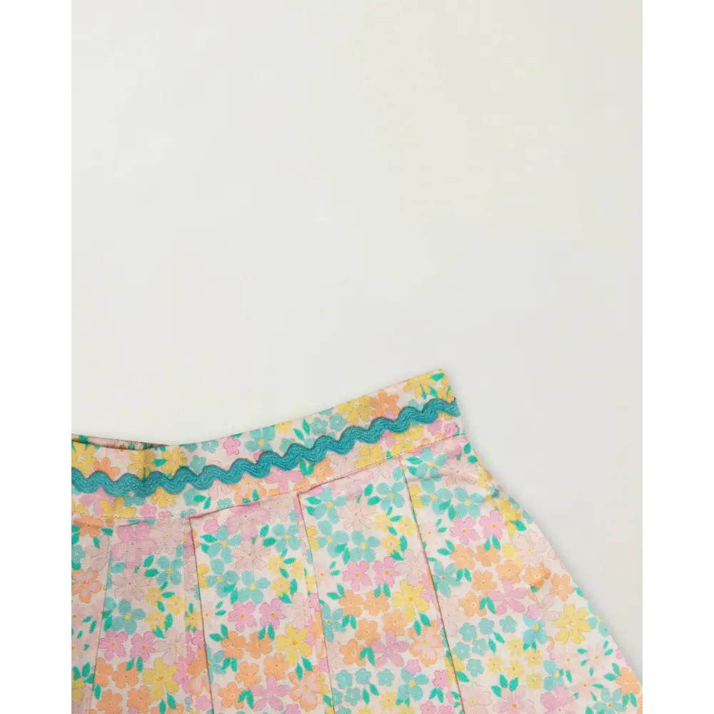 Early Sunday Solal Skirt - Emma Floral Mint Print