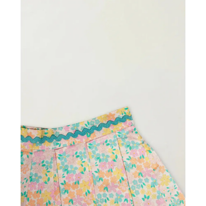 Early Sunday Solal Skirt - Emma Floral Mint Print