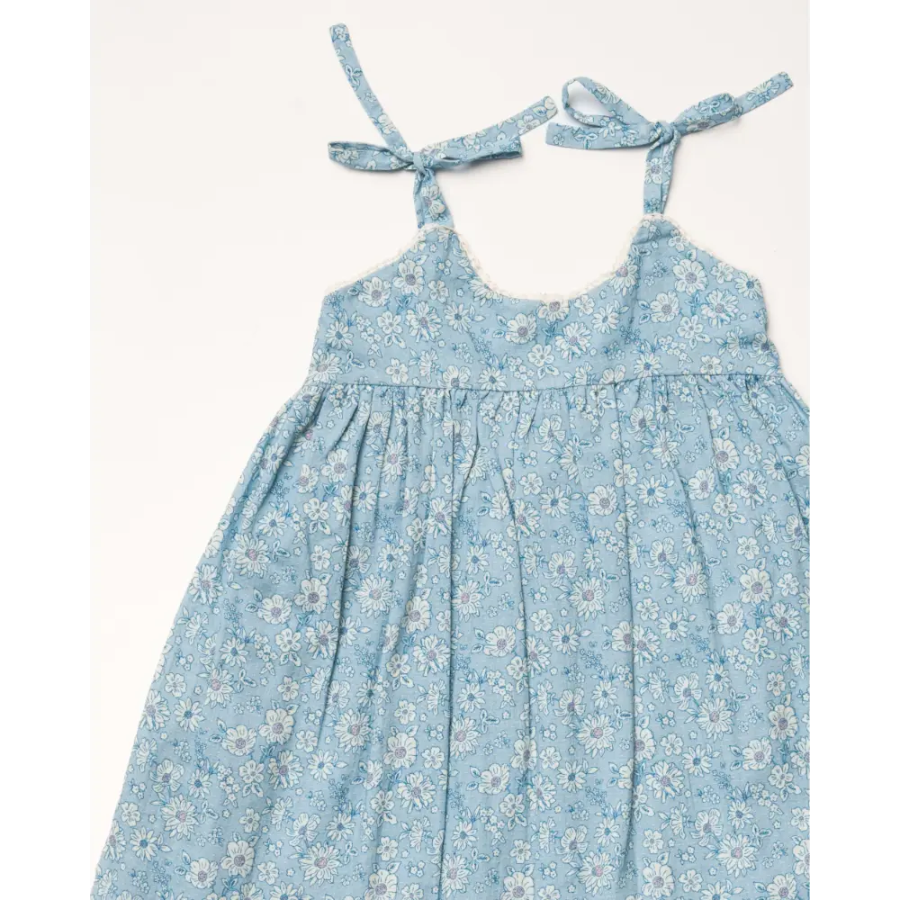 Early Sunday Alena Dress - Tonal Floral Blue Print