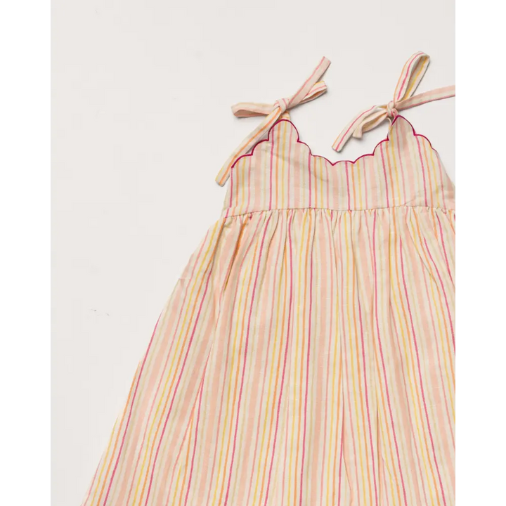 Early Sunday Alena Dress - Pink Strips Print