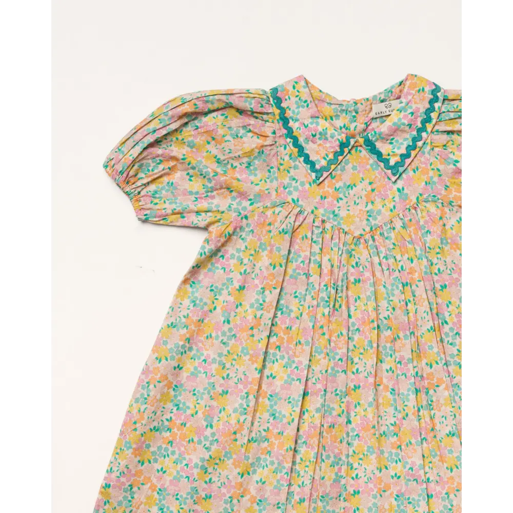Early Sunday Beth Dress - Emma Floral Mint Print