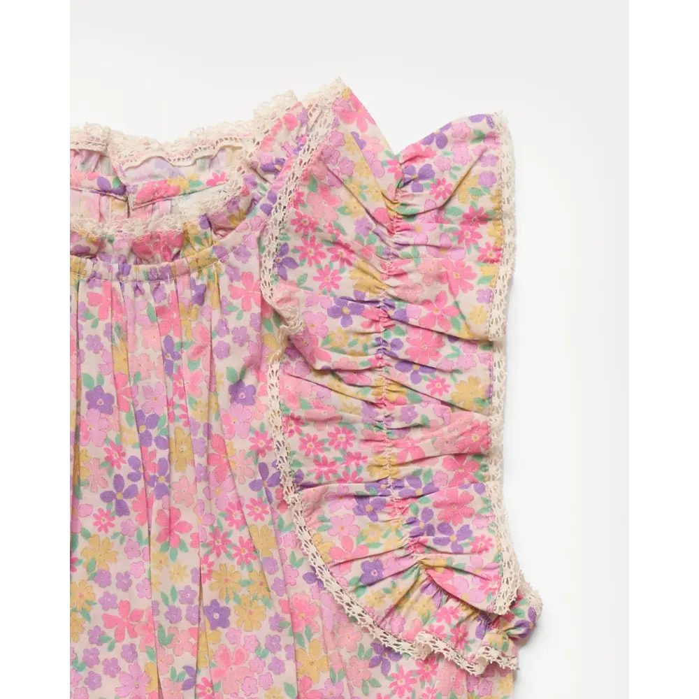 Early Sunday Florence Dress - Emma Floral Purple Print