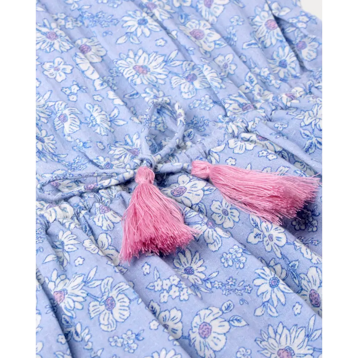Early Sunday Florence Dress - Tonal Floral Blue Print