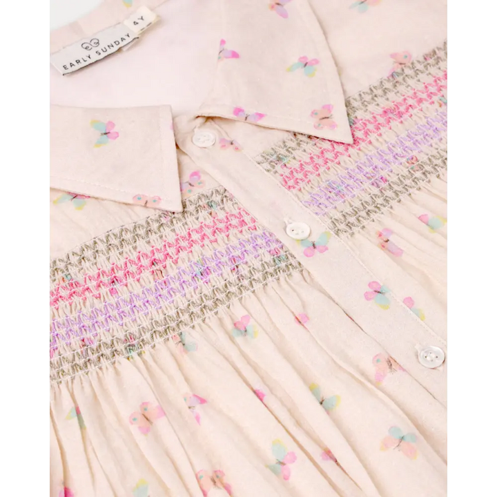 Early Sunday Jane Dress - Butterflies Print