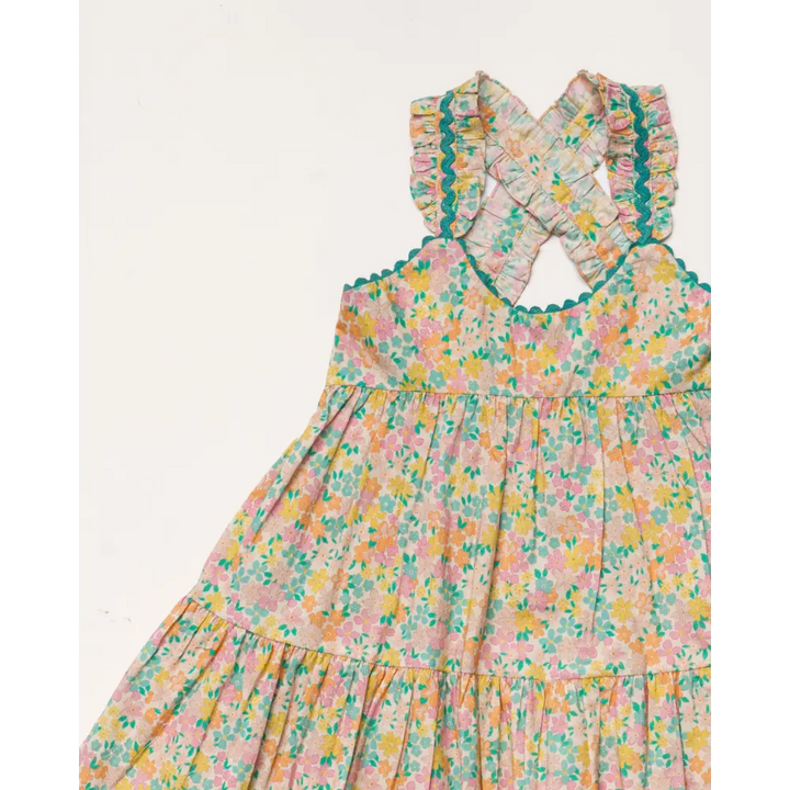 Early Sunday Laura Dress - Emma Floral Mint Print