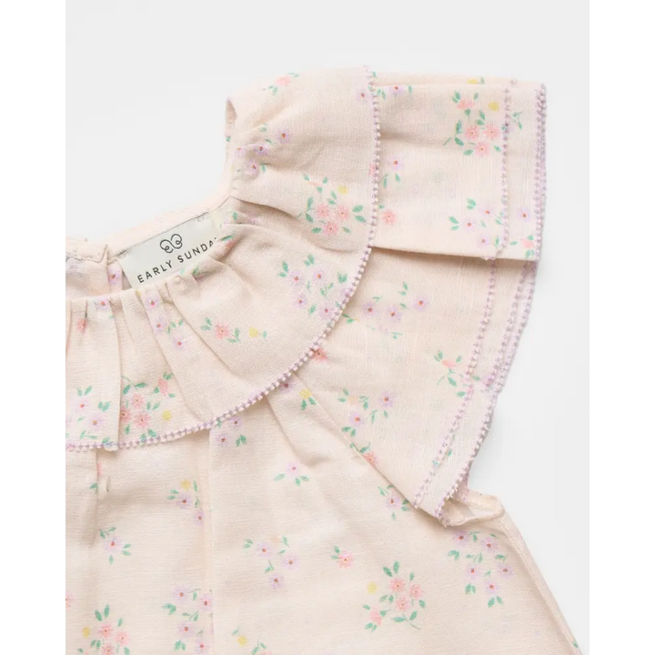 Early Sunday Lola Blouse - Painted Bouquet Print