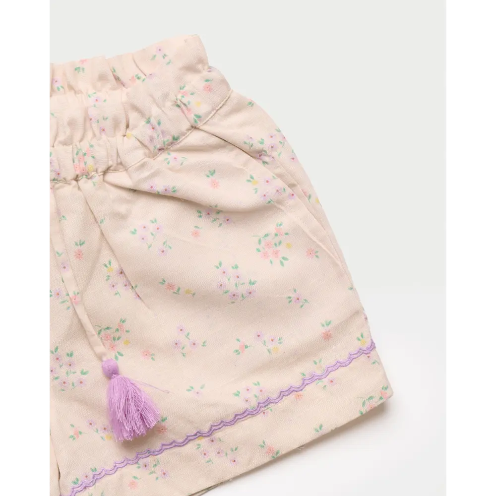 Early Sunday Roman Short - Painted Bouquet Print