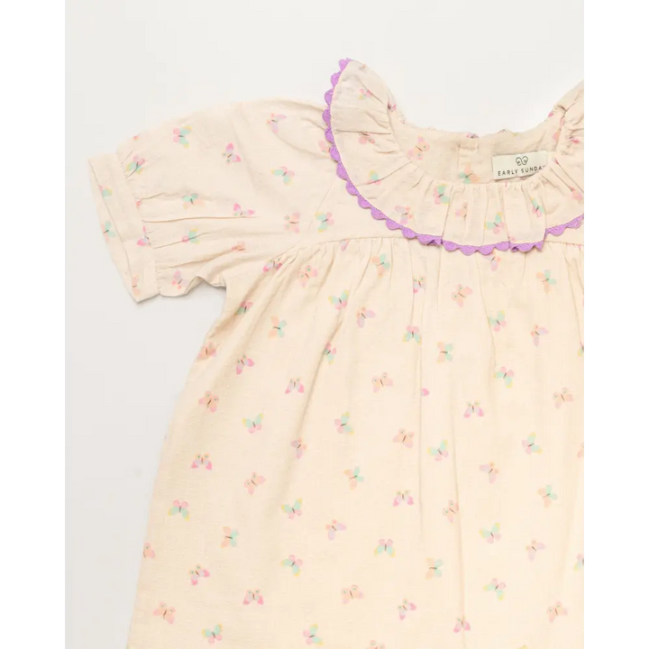 Early Sunday Baby Bella Dress with Bloomer - Butterfly Print