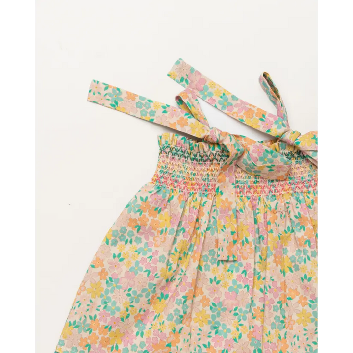 Early Sunday Didi Baby Smock Top &amp; Bloomer Set - Emma Floral Mint