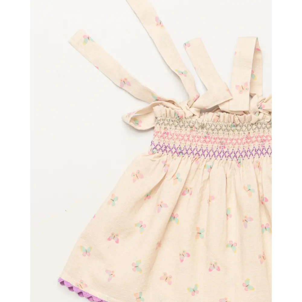 Early Sunday Didi Baby Smock Top &amp; Bloomer Set - Butterfly Print