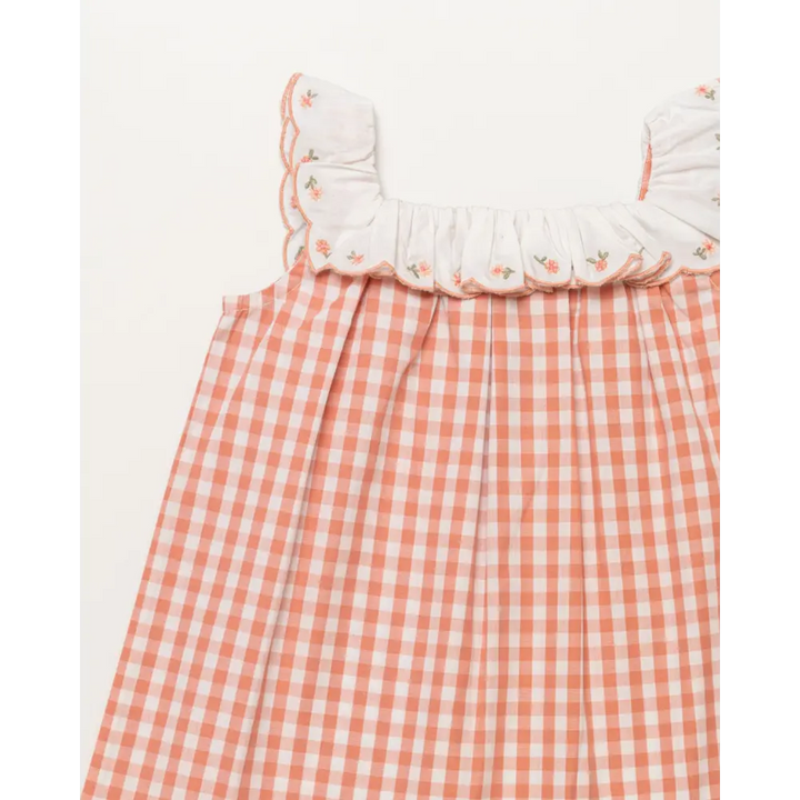 Early Sunday Diana Baby Dress with Bloomer Set - Peony